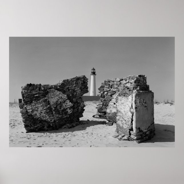 Pôster Farol Ponto Cabo May (Frente)