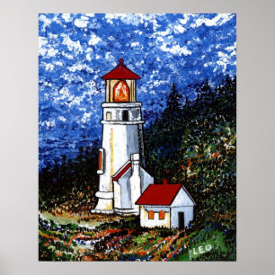 Pôster Farol principal de Heceta