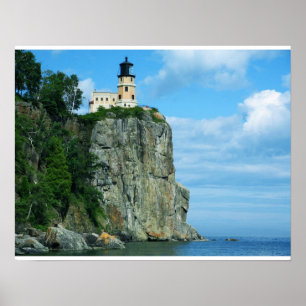 Pôster Farol rachado da rocha