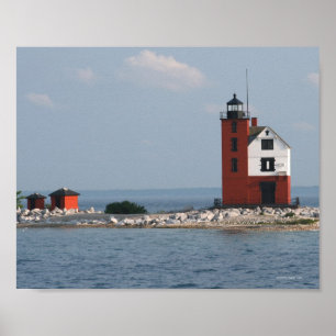 Poster Farol redondo da ilha