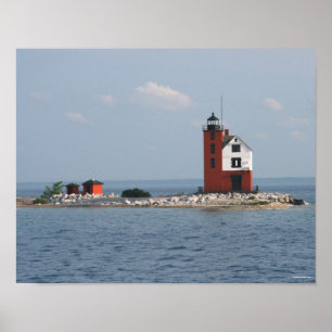 Poster Farol redondo da ilha