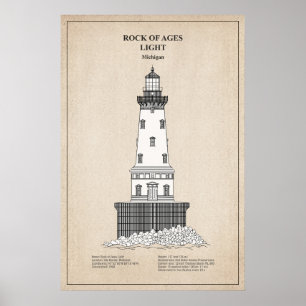 Poster Farol Rock of Ages - Michigan - SBD