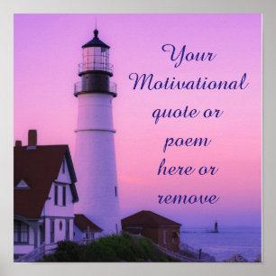 Poster Farol Rosa Céu