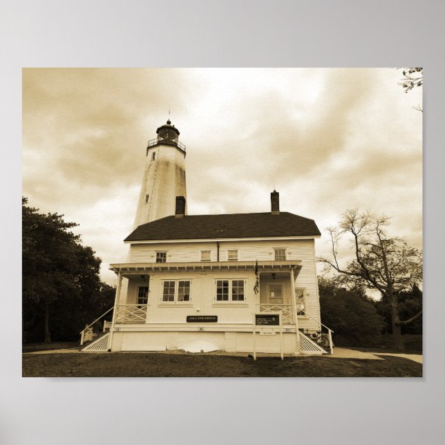 Poster Farol Sandy Hook (Frente)