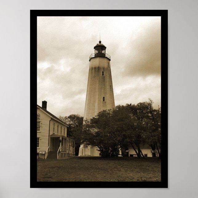 Poster Farol Sandy Hook (Frente)