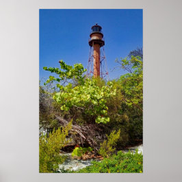Poster Farol Sanibel Sob Céu Limpo