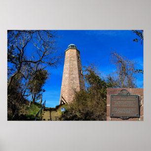 Poster Farol velho de Henry do cabo - história do forte,