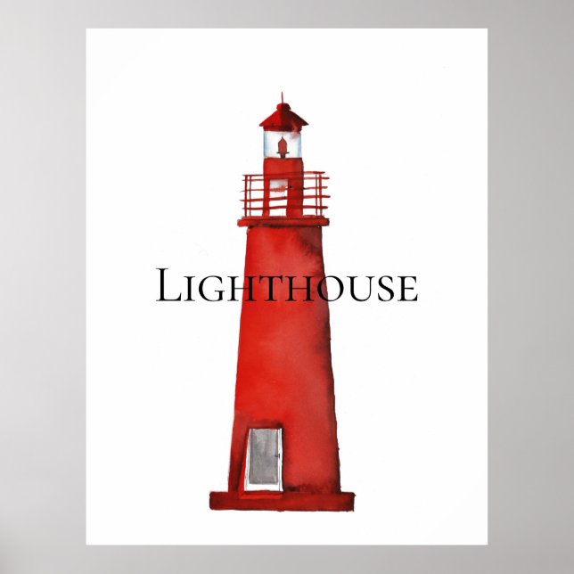 Poster Farol vermelho (Frente)