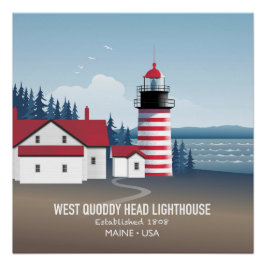 Pôster Farol West Quoddy Head
