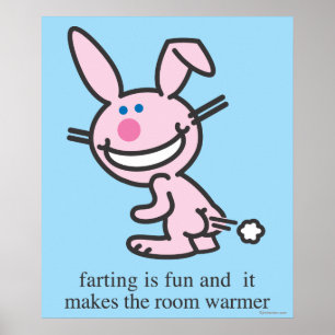 Poster Farting é divertimento