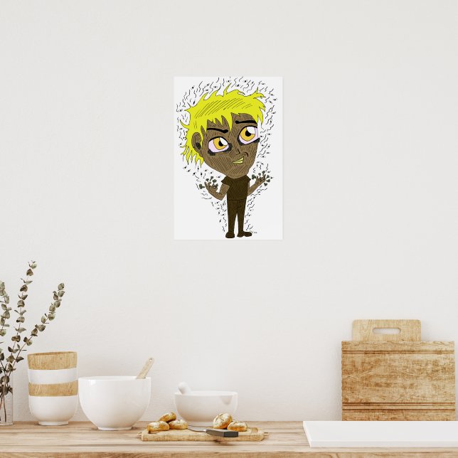 Poster Farty Fingers Chibi (Cozinha)