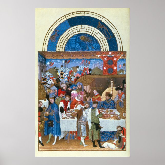 Poster Fascimile de janeiro: cena do banquete (Frente)