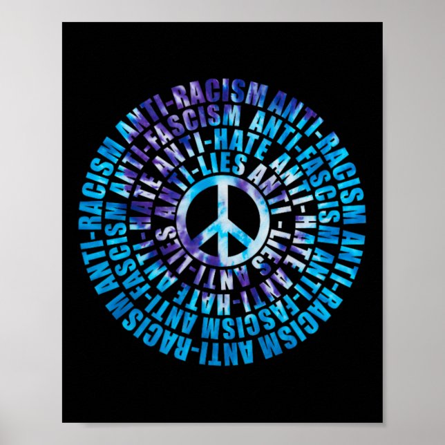 Poster Fascismo anti-tosse mentira ódio resiste democrata (Frente)