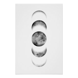 Pôster Fases da Lua Negra