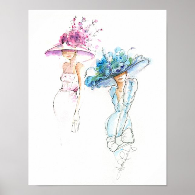 Poster Fashion Derby de Heather French Henry 11x14 (Frente)