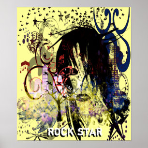 Pôster Fashion Diva Swirled