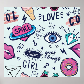 Poster Fashion Patch: Pop Art Stickers.