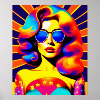 Poster Fashion Pop de Arte Funky