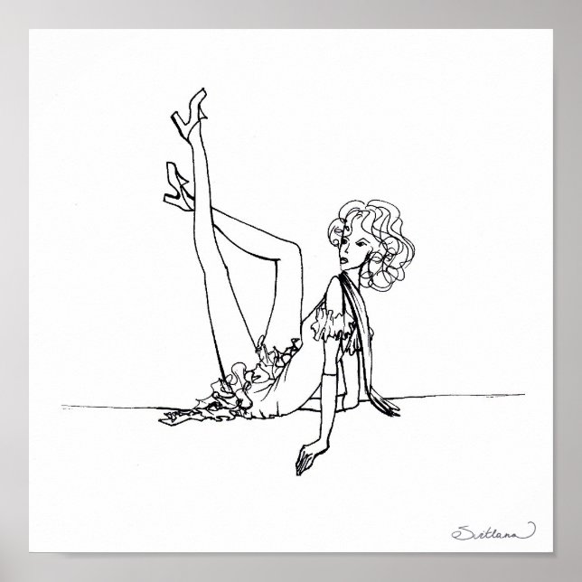 Pôster Fashion Sketch (Frente)