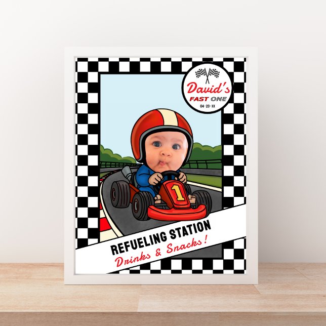 Poster Fast ONE Refueling Station - Drinks and Snacks (Criador carregado)