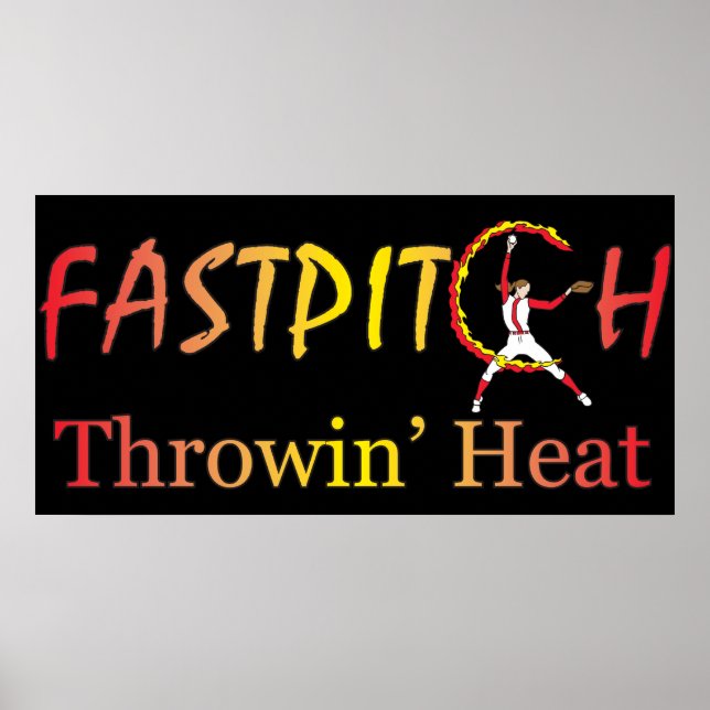 Poster Fast Pitch Softball Version 1 (Frente)