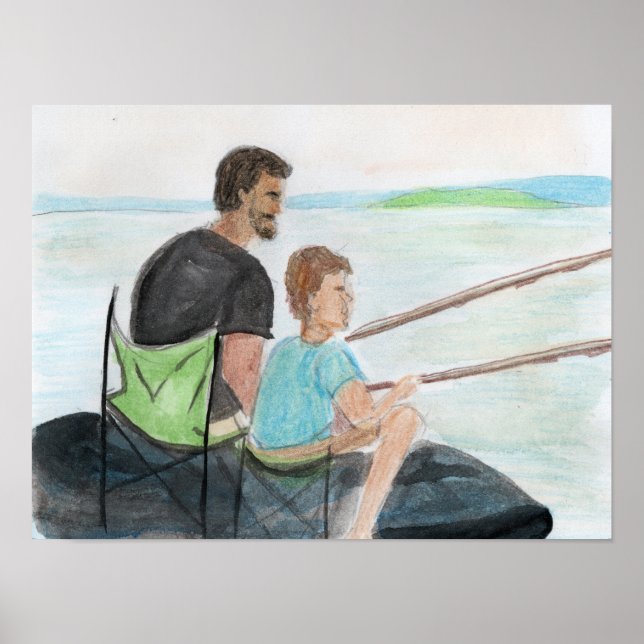 Poster Father and Son Fishing (Frente)