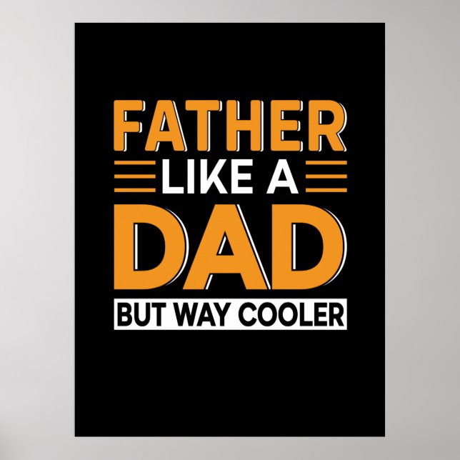Poster Father's Day Father Like A Dad (Frente)