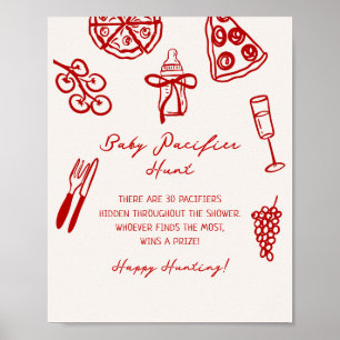 Poster Fatia Bebê com Fatia de Fatia Imprimível para Jogo