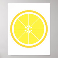 Fatia de Fruta de Citros bonito Amarelo-Limão