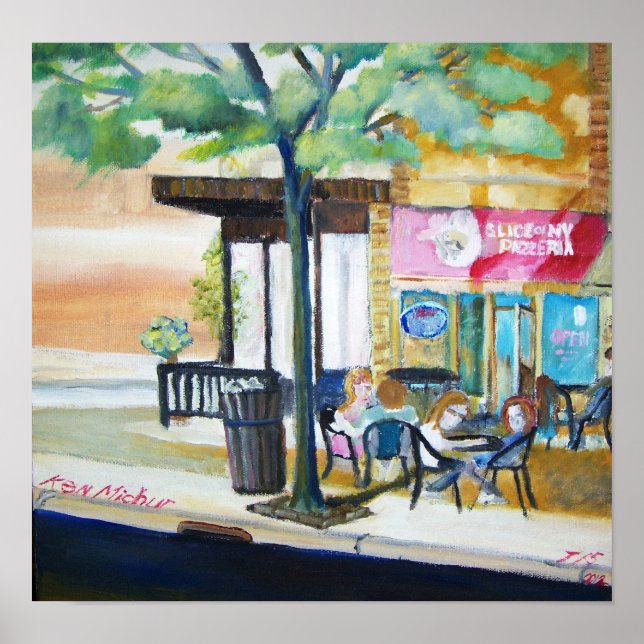 Pôster Fatia De Nova York Pizzaria (Frente)