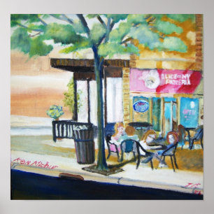 Pôster Fatia de pizaria de New York