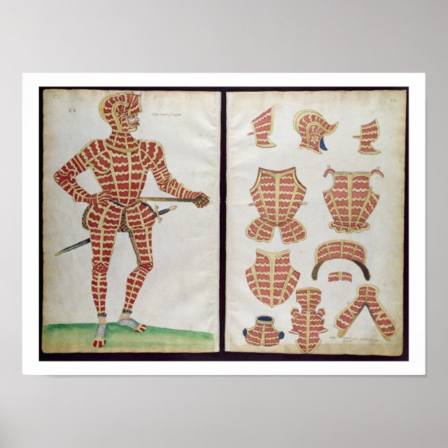 Poster Fato de Armor para o Duque de Worcester, 1589 (Frente)