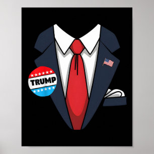 Poster Fato de Fantasia de Halloween do Donald Trump para