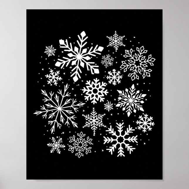 Poster Fato de floco de neve Inverno Natal Combinando 1  (Frente)