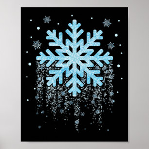 Poster Fato de floco de neve Inverno Natal Correspondente