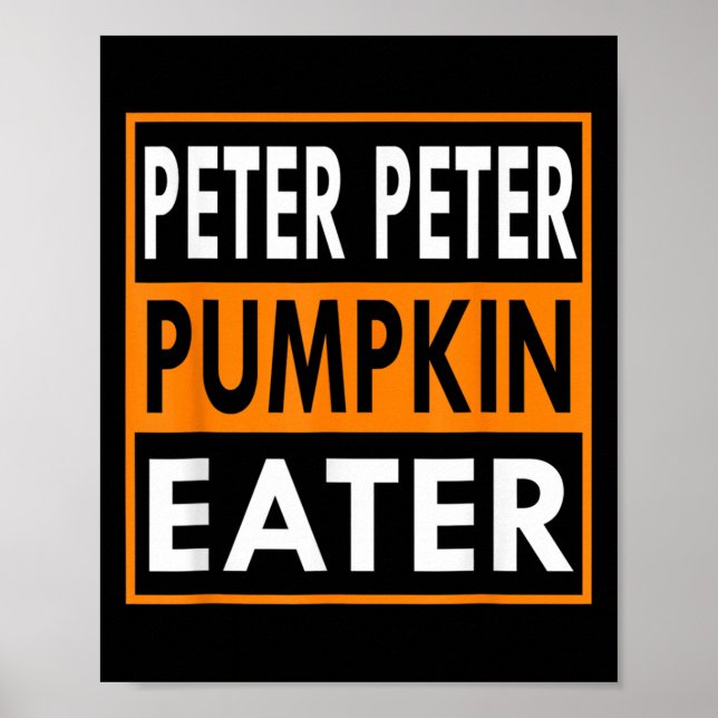 Poster Fato de Halloween Peter Comedor de Abóbora  (Frente)