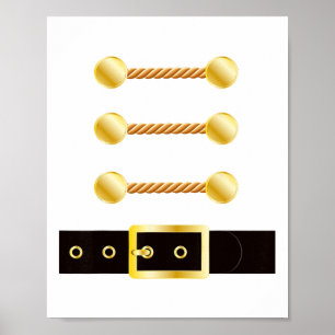 Poster Fato de Quebra-Nozes Uniforme Correspondente Solda