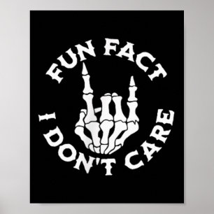 Poster Fato Divertido Humor Adulto Sarcástico Esqueleto E