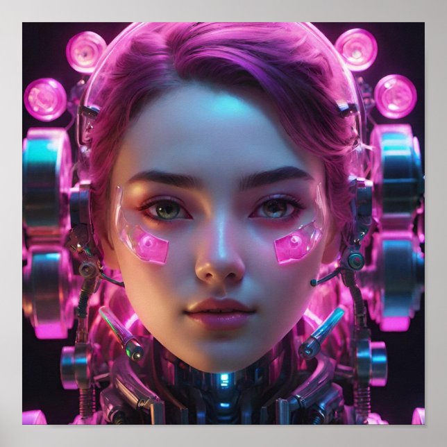 Poster Fato mecânico de alta tecnologia (Frente)