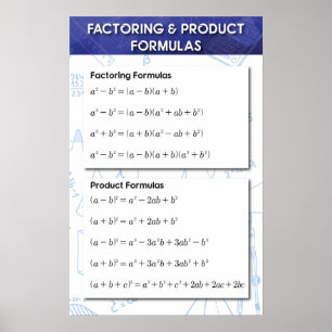Poster Fatoração e produto