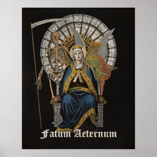 Poster Fatum Aeterno - Design gótica