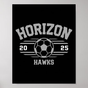 Poster Fatura de Futebol Horizon Hawks 2025