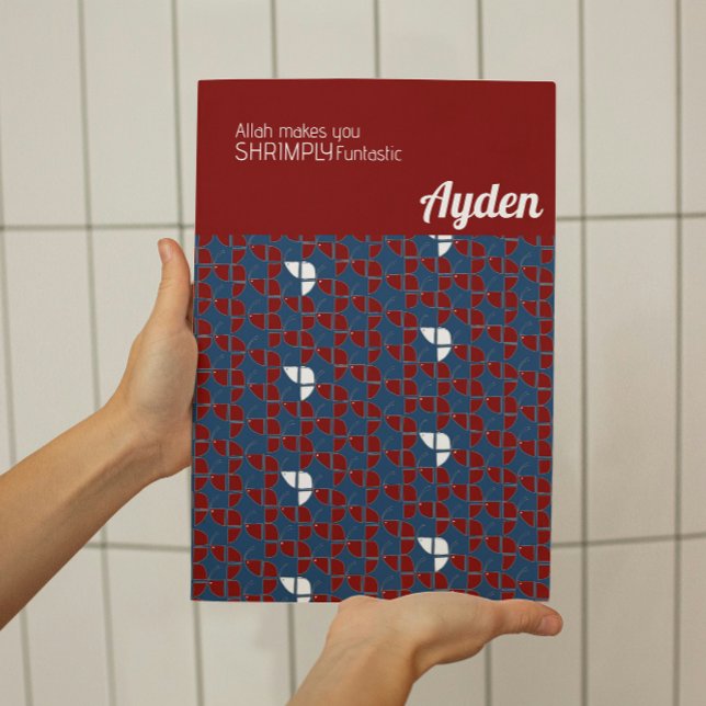 Poster FATURA Fastica Retro Azul Vermelho Personalizado (Criador carregado)