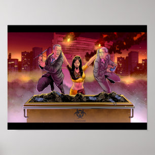 Poster Fauci e Biden Caixa