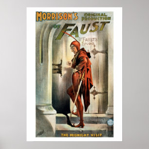 Poster Faust - a visita da meia-noite