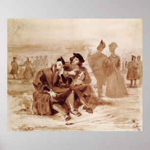 Poster Faust and Wagner in conversation in