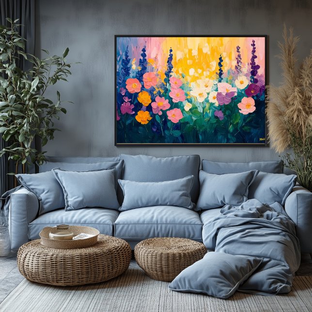 Poster Fauvist Floral Vibrante - Personalizado na Naturez (Criador carregado)