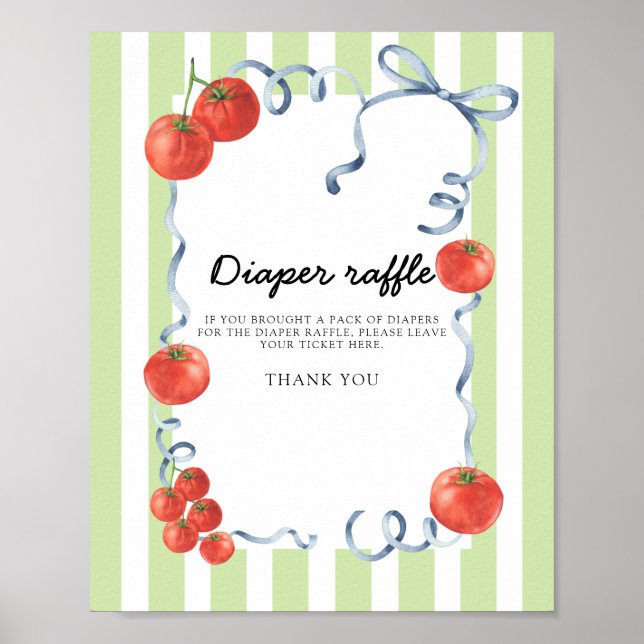 Poster Fava de Fralda de tomate (Frente)