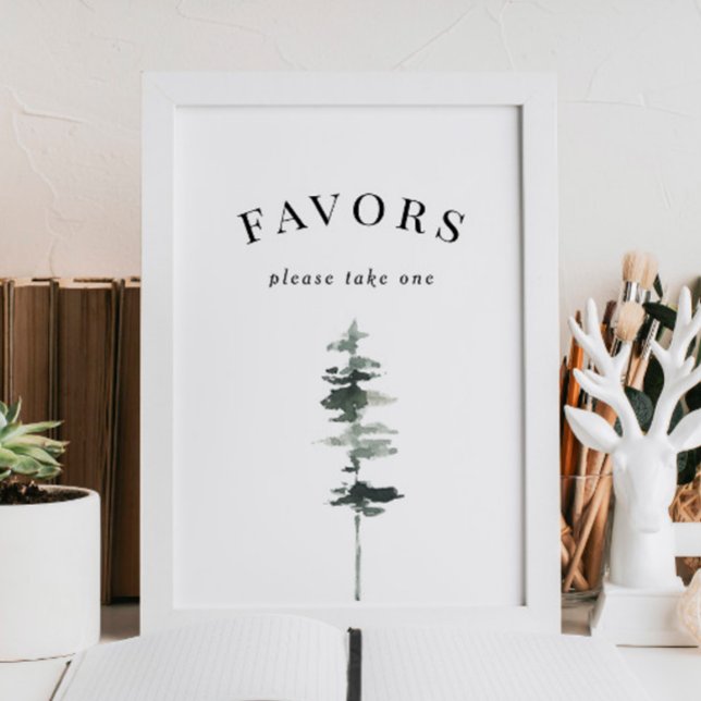 Poster Favor de Casamento Floresta Rústica Favors Chá de  (Criador carregado)