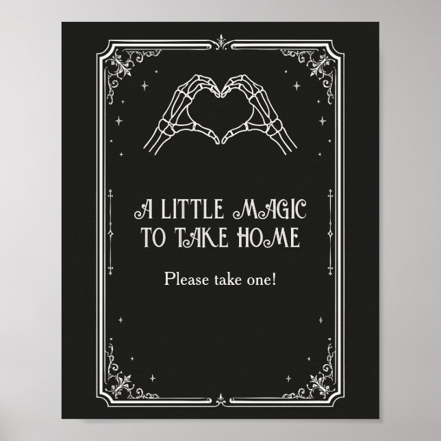 Poster Favor de Chuva de Presentes de Noiva de Halloween  (Frente)